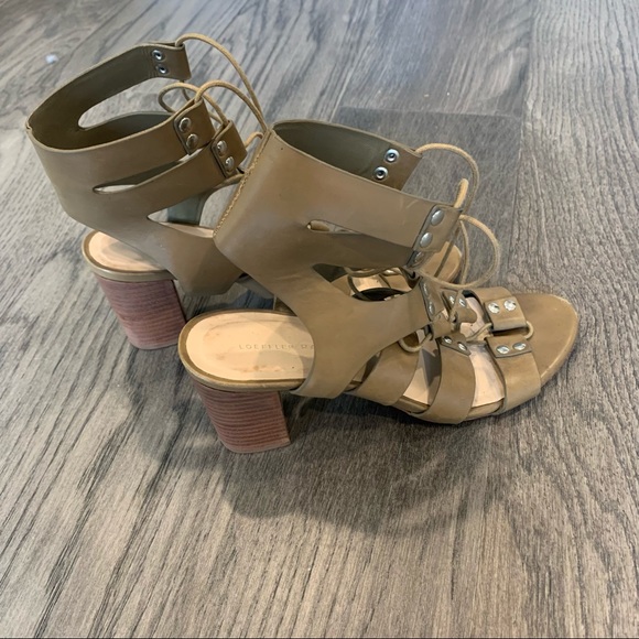 Loeffler Randall Hana Gladiator Sandals Olive 8M - Picture 8 of 10